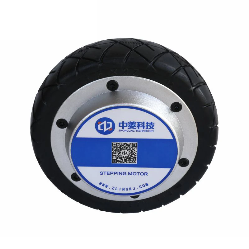 ZLTECH 5.5inch 24V 400RPM 60kg load 4096 magnetic encoder brushless electric wheel dc servo hub motor for service robot