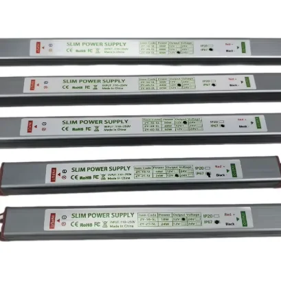 Hot selling style ultra-thin waterproof power supply IP67 AC180-240vDC12/24v 60w slim power supply