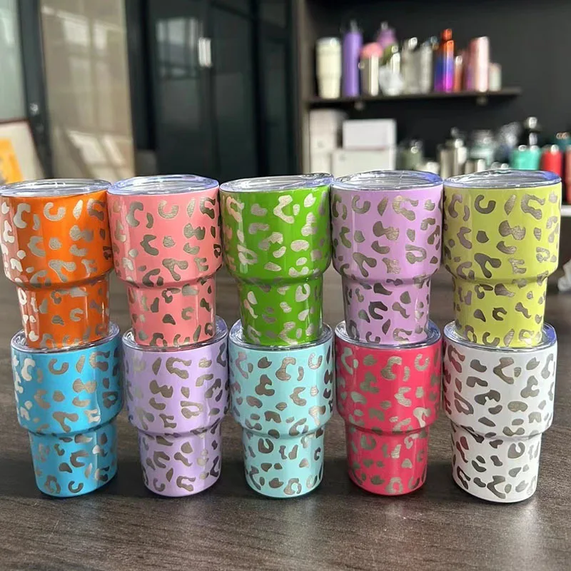 Custom Logo Insulated 2oz 3oz Mini Stainless Steel Water Bottles Mugs Tumbler Cups Shot Glass