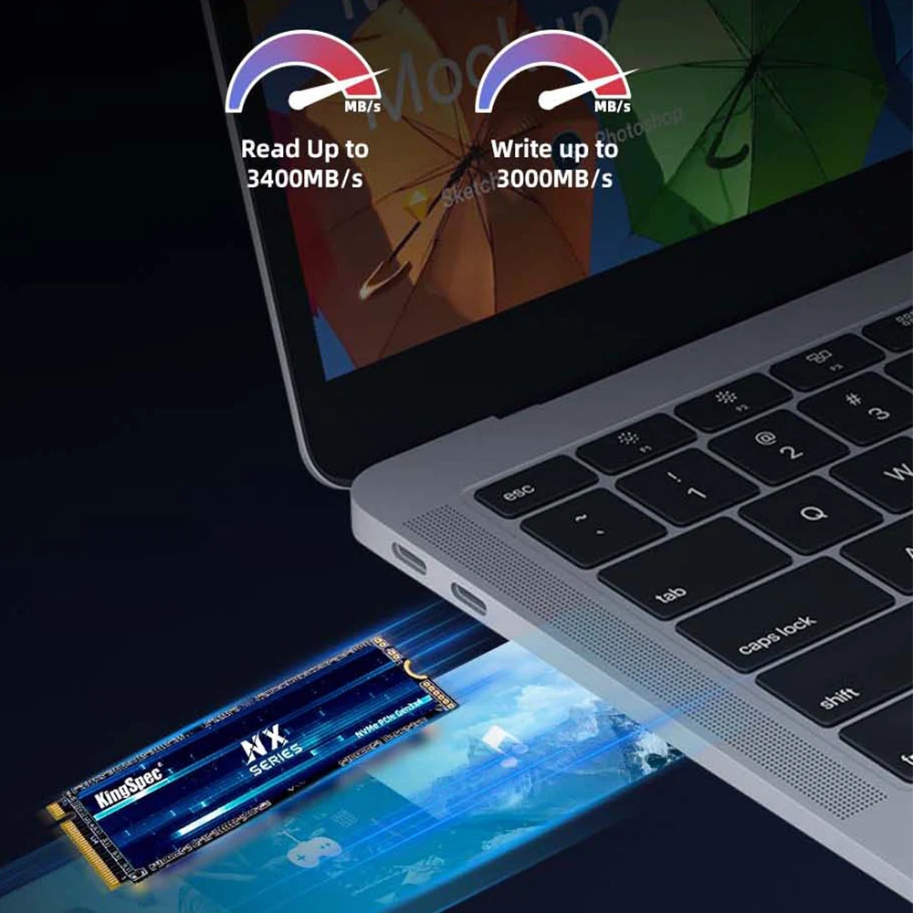 KingSpec SSD M2 NVME 256 ГБ 2280 ssd M.2 PCIe 3