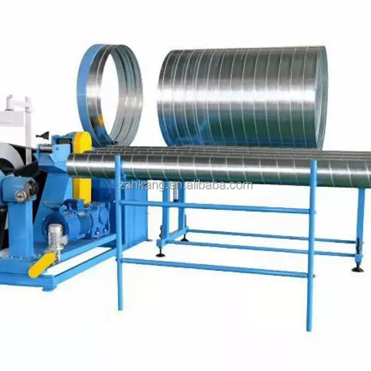 Hot Sale Ventilation Air Duct  Making Machine Automatic Galvanized Angle Steel Hvac System Round