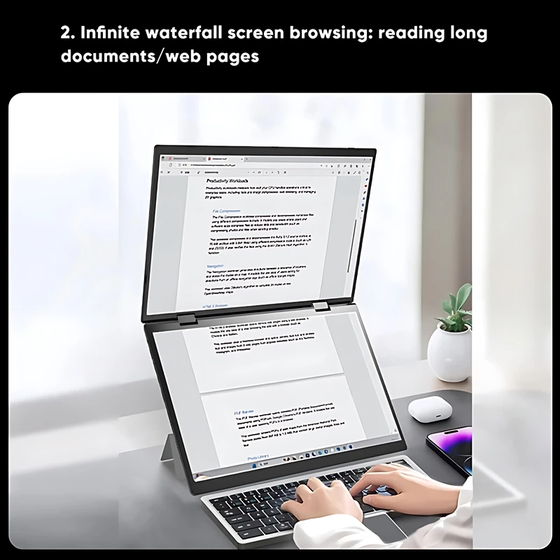 New Factory Custom Ultra Thin Metal laptop 14 + 14 Inches IPS Touch Screen Intel 12th N95 Foldable YOGA Laptop For Office Home