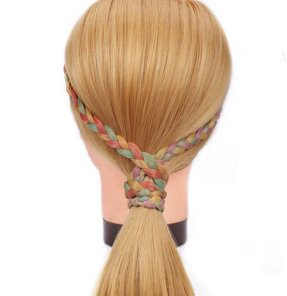 Factory Wholesale Professional Salon Barber Human Hair Female Training Hair Dummy Training Human Hair