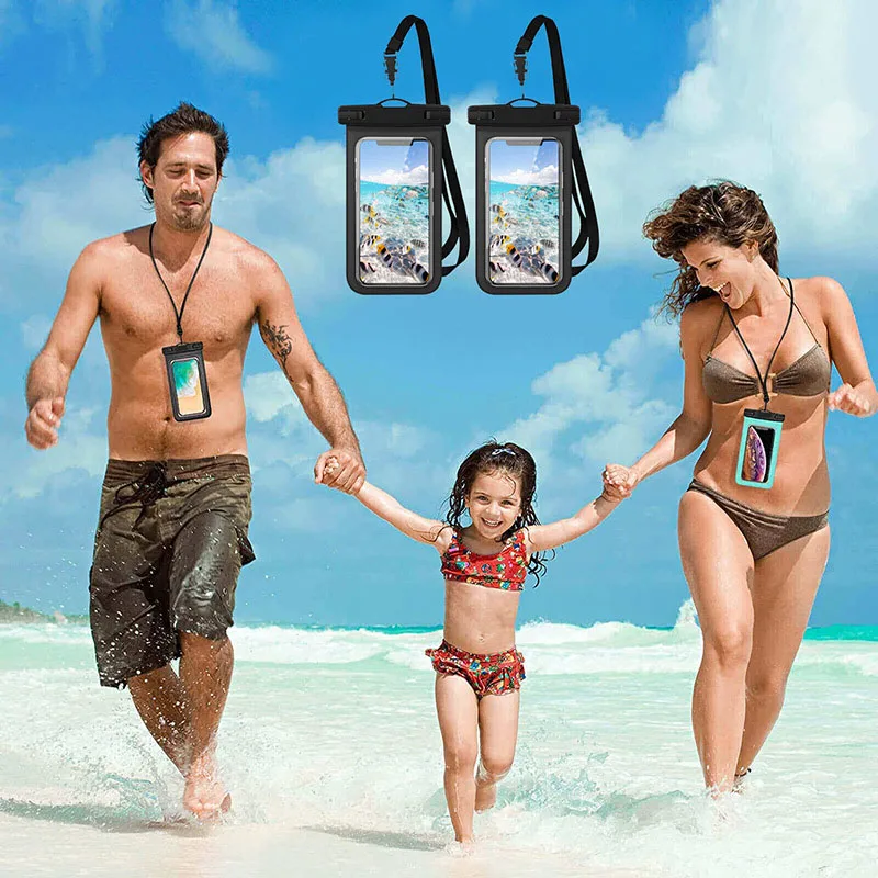 Wholesale PVC Universal Size Underwater IPX8 Water proof Pouch Case Waterproof Phone Bag for Mobile Phone