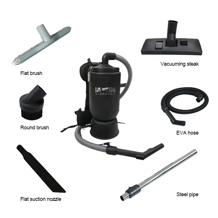 CLEANVAC Lithium Battery Powered & Cable Type Backpack Vacuum Cleaner
