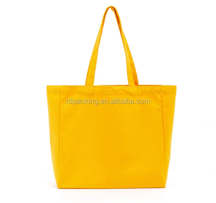 Wholesale Hot Sale colorful Reusable Cheap Custom Logo Maillard color 10oz Cotton Shopping Bag canvas bag With Zipper