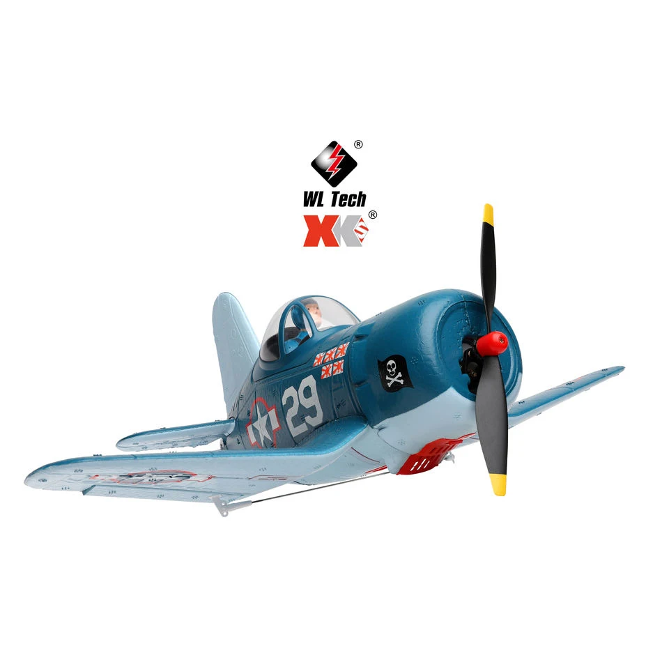 WL A500 Airplane 2.4G 4CH 3D 6G Gyro Fixed Wing Q Fighter F4U Aircraft EPP Roll RC Model Radio Control Hobby Foam Plane