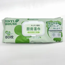 Пользовательские Нетканые кухонные влажные салфетки из спанлейса