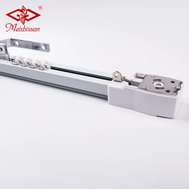single rail home automation electric track curtain motor rail