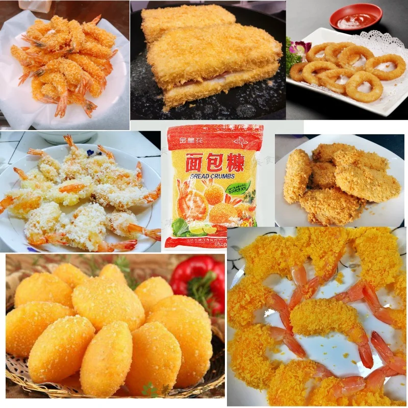 Commercial panko  production line Big capacity Fully automatic  bread crumb processing machine