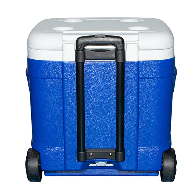 150L Big Plastic Ice Insulated Fish Cool Freezer Cooler Box Custom Ice Chest With Wheels