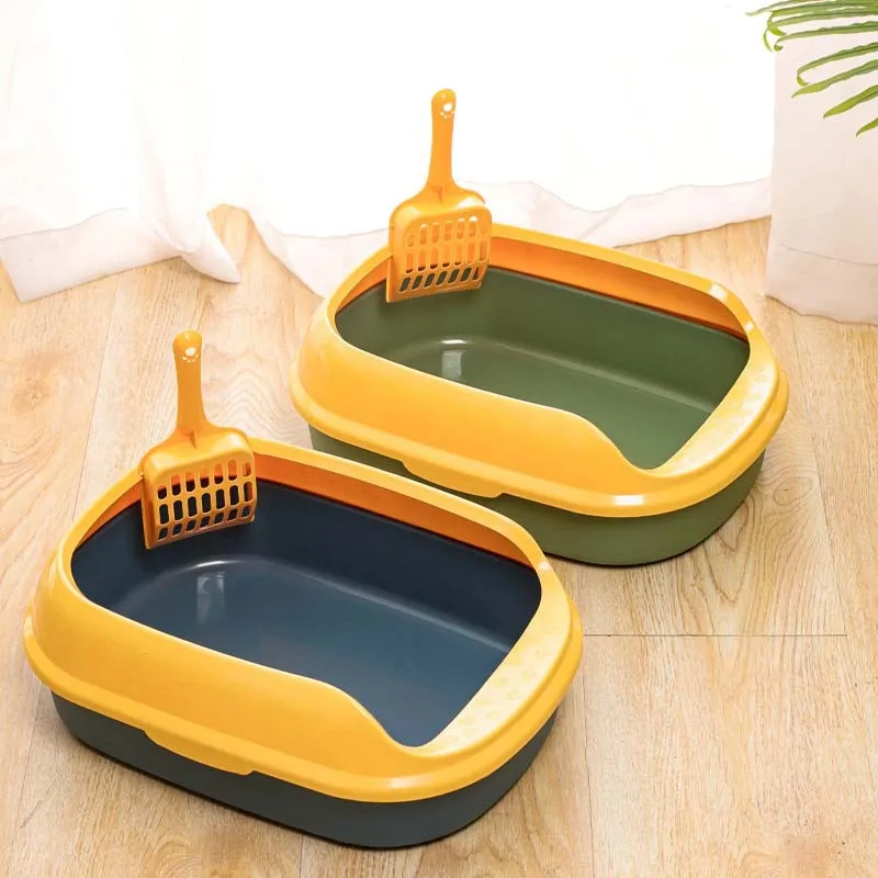 HANDOU wholesale detachable self cleaning cat litter box pet cat litter box with free cat sand shove