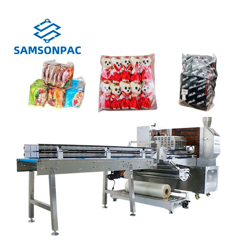 SS-1200XS-SAMSONPAC Automatic Pillow Large product\clothes second pack or bag in bag flow packing machine