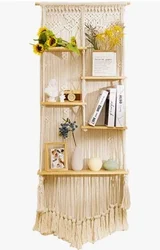 macrame wall hanging shelf macrame plant hangers boho style home decor
