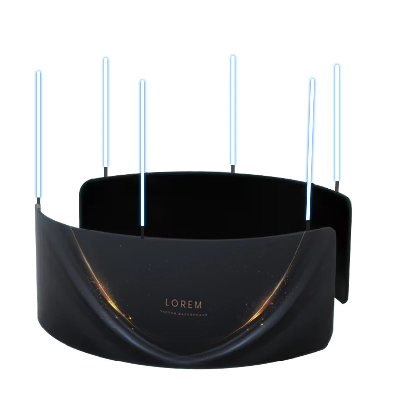 8*10ft Party 360 Degree Photo Booth With 6 Led Lights And Fence Elastic Background Printed Logo