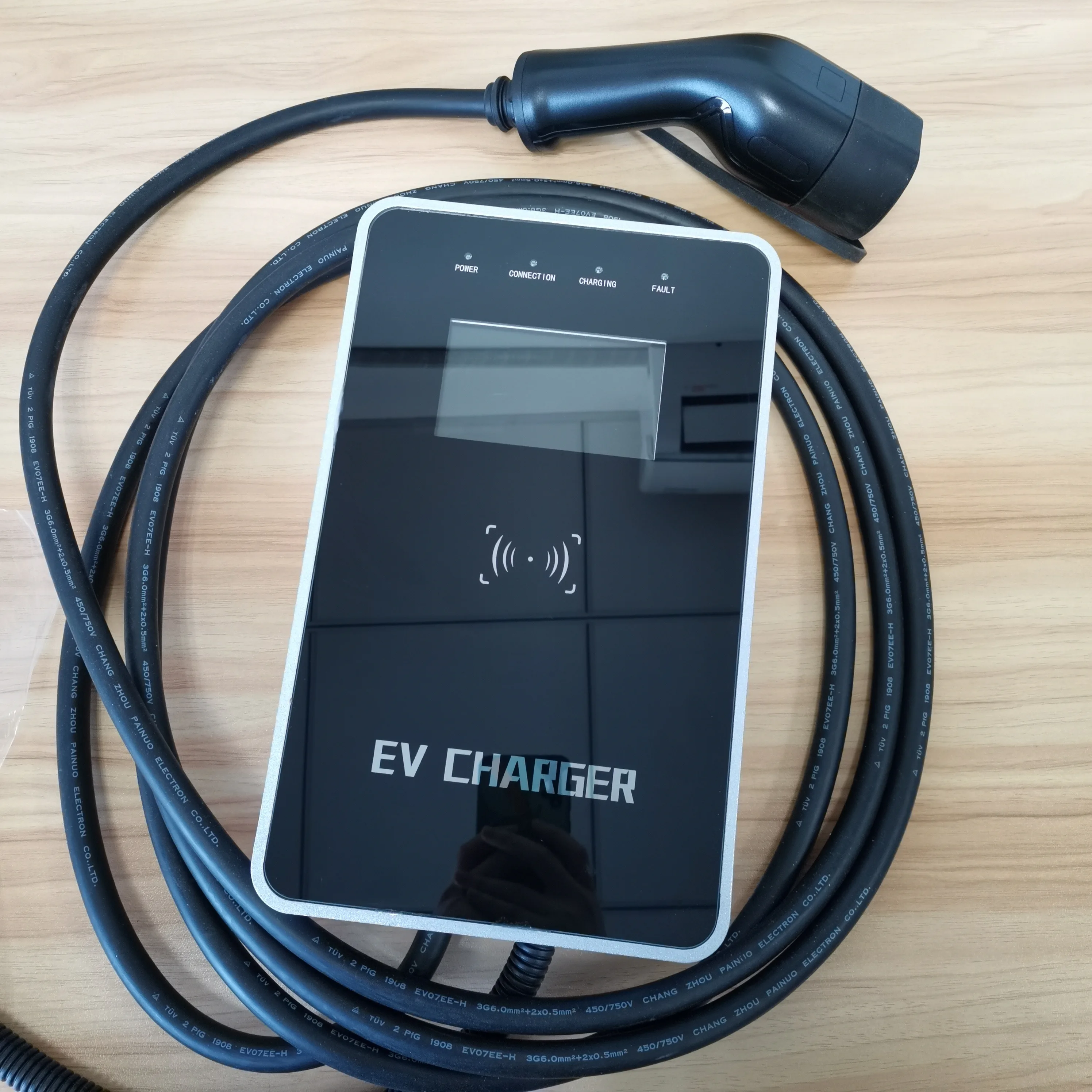 Зарядное устройство для смартфонов Mario-EV type 2 7 кВт 32 А 220 В переменного тока 4 3 дюйма светодиодный ЖК-экран зарядная станция IEC ev зарядное