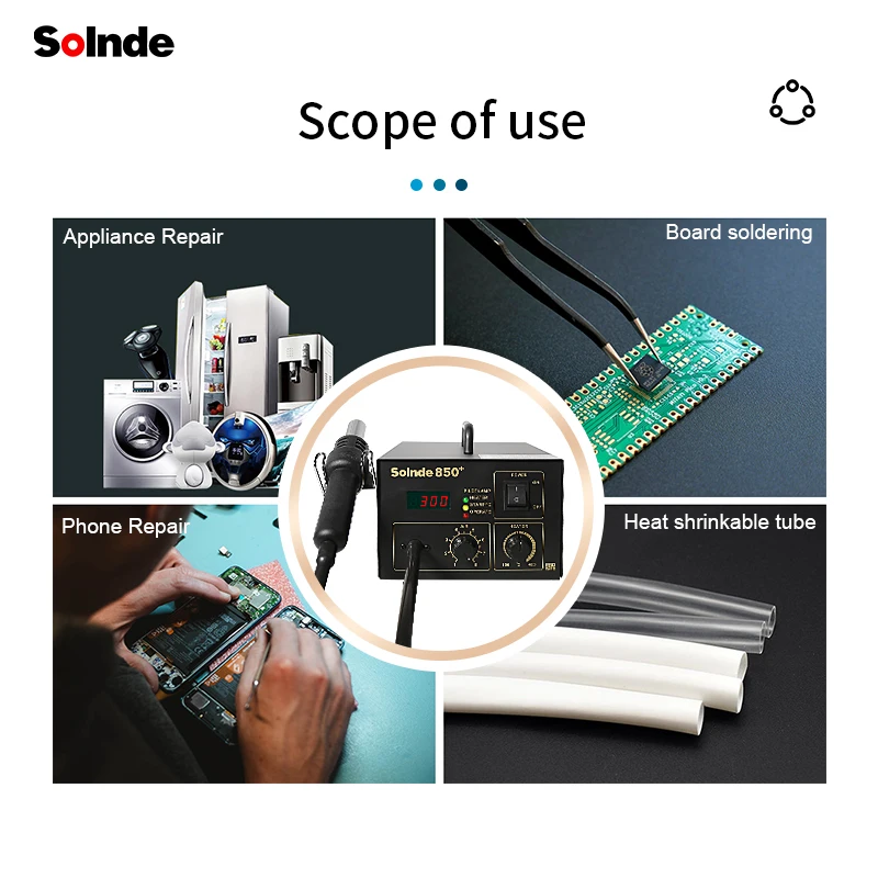 SLD-850+ Digital Rework Soldering Station With Hot Air Gun station de soudure a air chaud Smd Bga Rework Station Hot Air
