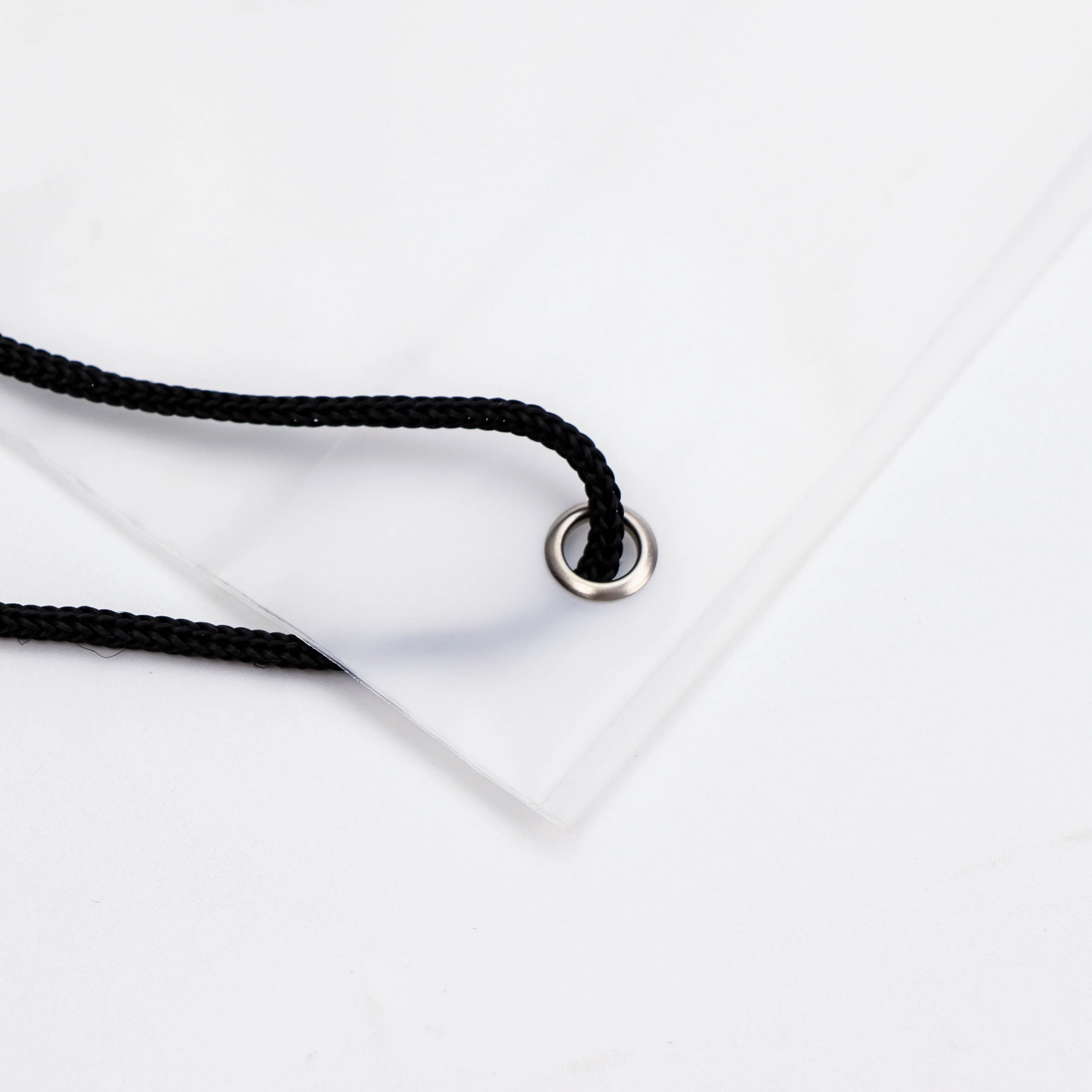 Transparent Clothes Storage Dust Bag Portable Clear Plastic Pvc Lining Drawstring Backpacks For Gift