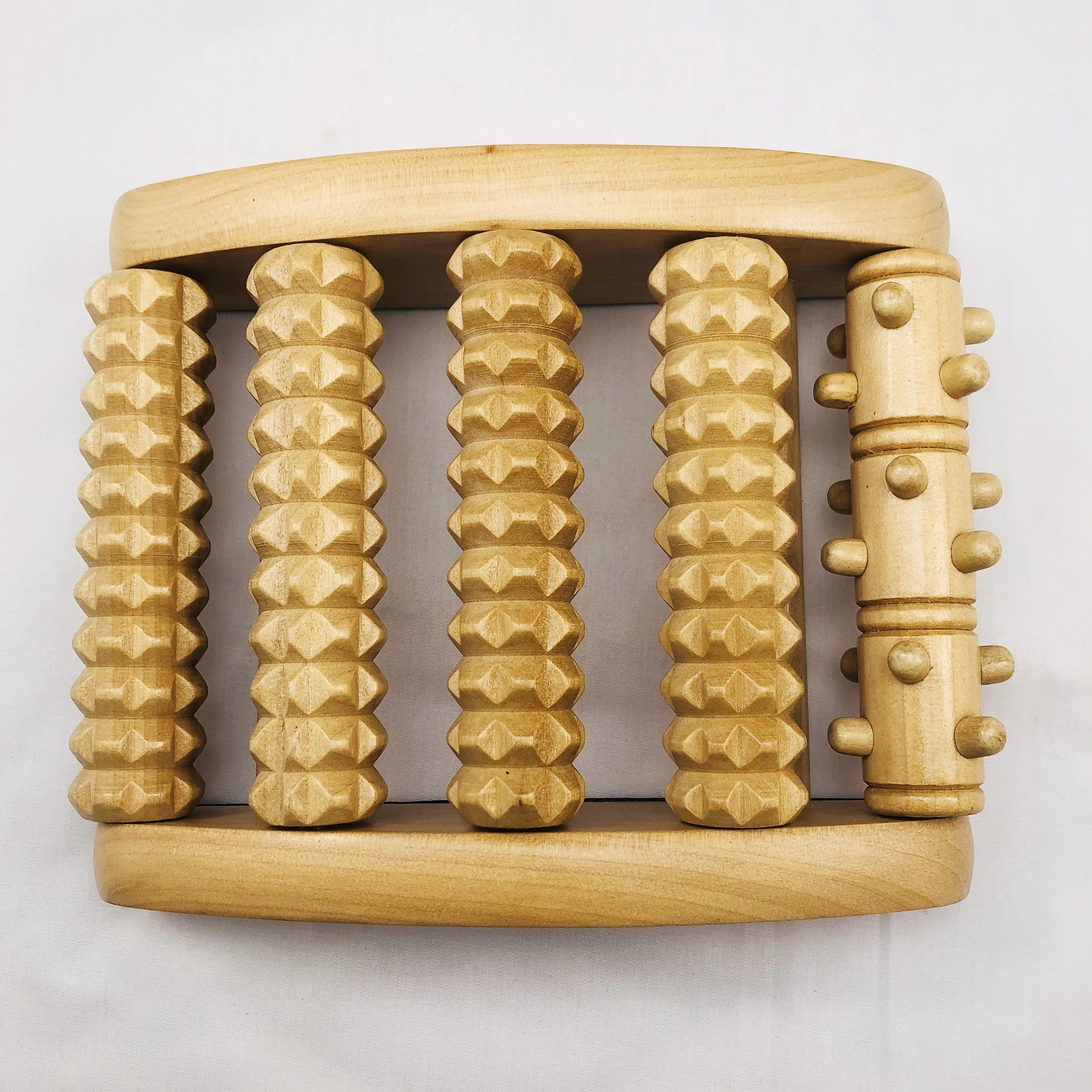 Manufacturer Wholesale Wood Massager Roller Solid Wood Irritating Skin Sturdy Wooden Massage For All Ages