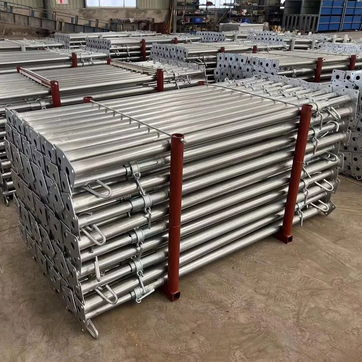 Height telescopic metal props scaffolding jack concrete slab push pull rod steel shoring props