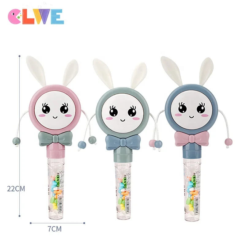 Hand Bell Ring Musical Shaker Educational Novelty Baby Rattles Cartoon Hand Bells rattle Drum Toys candy rattle candy toy