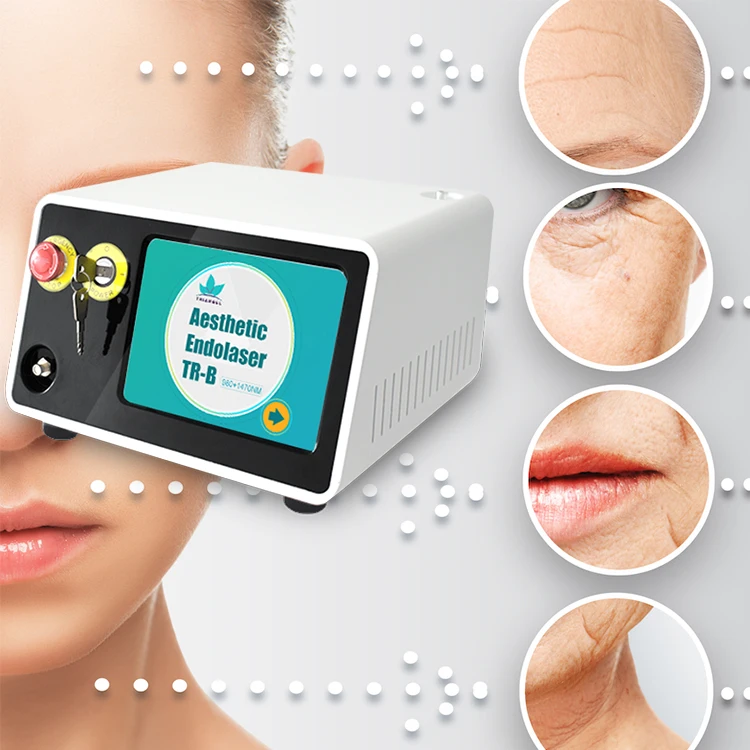 Face lifting endolaser fat lipolysis machine 980nm diode laser liposuction cannula 1470nm fiber laser body countring spa optic