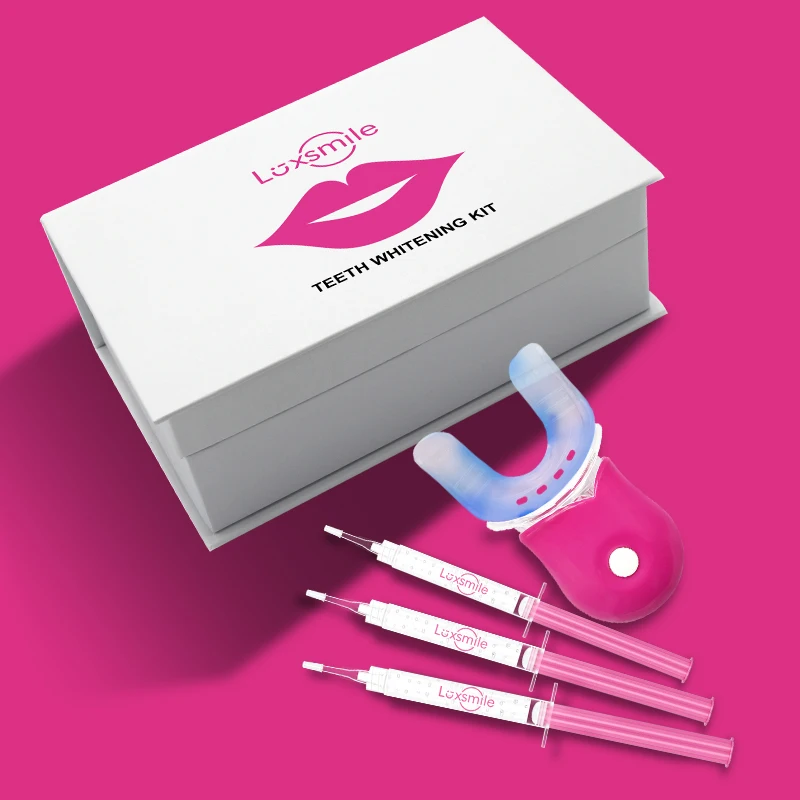 Luxsmile Wireless Whitening System Led Light Private Logo Dental Customized Home Use Teeth Whitening Kit for Whiten Teeth