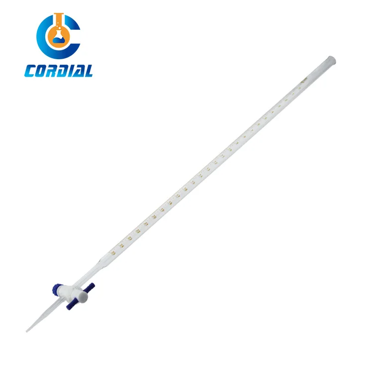 1642TF кордиальный бюрет с PTFE запорным краном Лабораторная