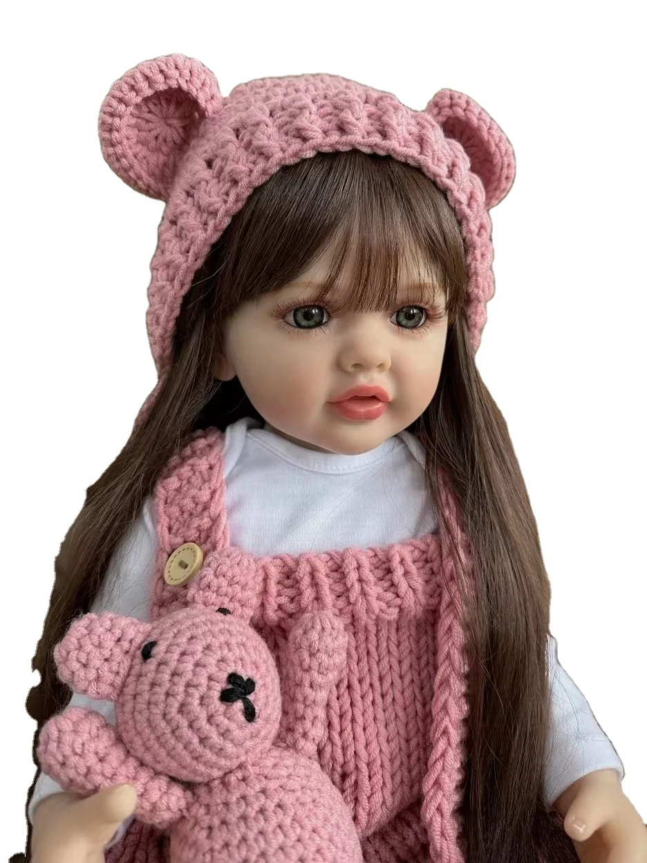 22Inch Cheap 55CM Top Selling Toys Soft Real Alive Full Body Kits Toddler With Silicone Reborn Baby Dolls for Girls