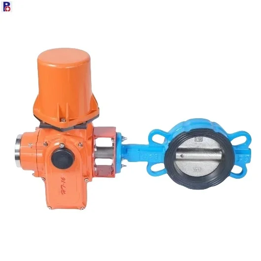 China supply size 2-40 inches DN40-DN1000  electric actuator DI body epdm seat stainless steel disc  wafer butterfly valve