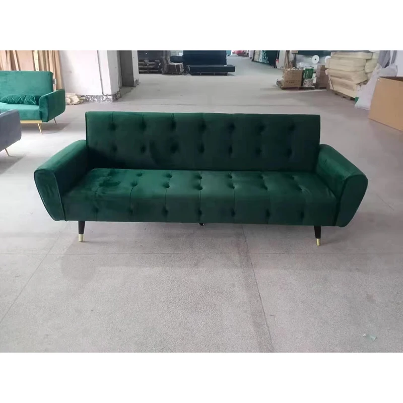 UK Standard Fireproof Foam and Fabric Sofa Bed Folding Bed 3 Seats Living Room Sofa