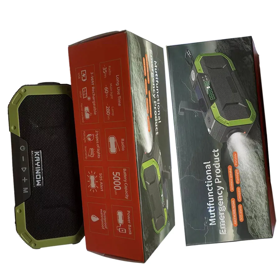 DAB FM Солнечный радиоприемник Bt колонки новейший дизайн многофункциональный De ручной am fm vhf uhf радио для аварийной погоды