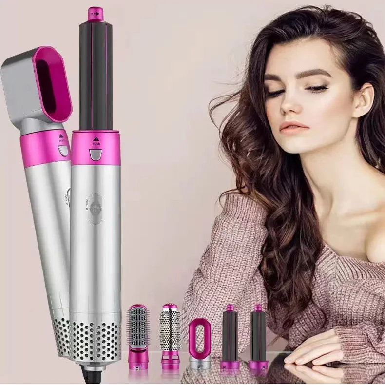 Dropshipping 2022 Professional Tool Set Hair Straightener Curler 5 in 1 Hot Hair Dryer Brush