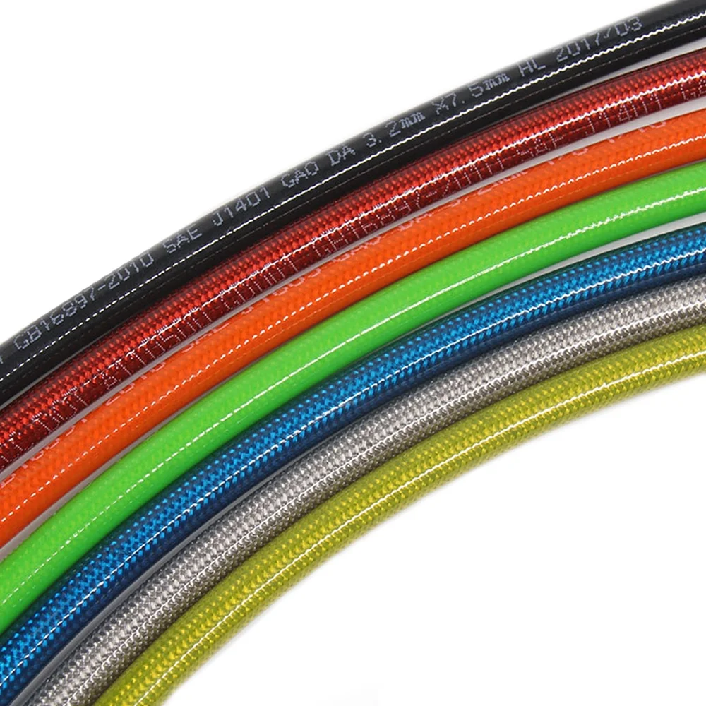 PTFE Hose Assembly Factory Sale DOT Approved Industrial Automotive Brake Line Hoses Hydraulic Pipe for motorcycle ATV Dirt Bikes