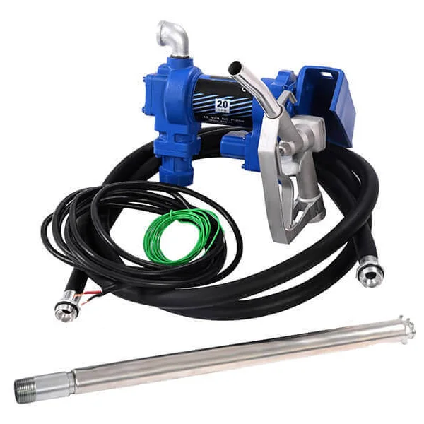 Gasoline Petrol Fuel Dispenser DC 12V 20GPM Diesel Gas Kerosene Transfer Pump Kit Car Tractor Truck