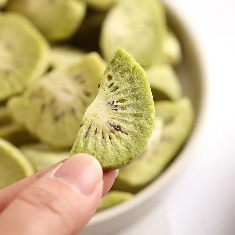 Professional Factory kiwi fruit slices kiwi crispy non fried snacks yogurt mate health food