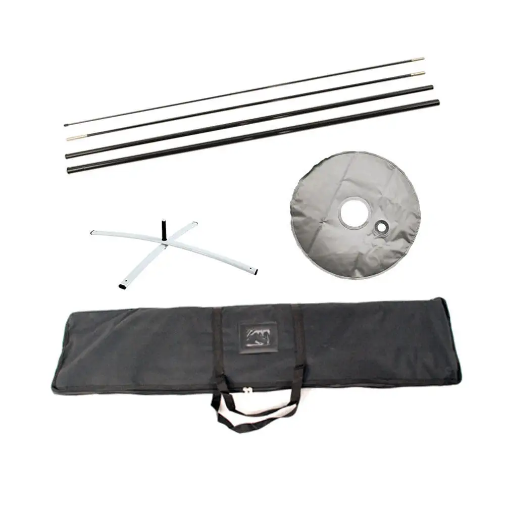 ADMAX pre-printed single-side 13ft feather kit advertising banner flying  beach flag now leasing with corss base