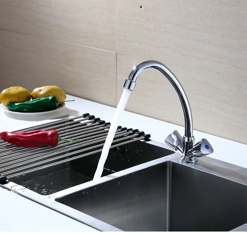 Hot selling all copper ceramic core kitchen faucetsink faucet kitchen chromed brass floor standing bathtub shower faucet