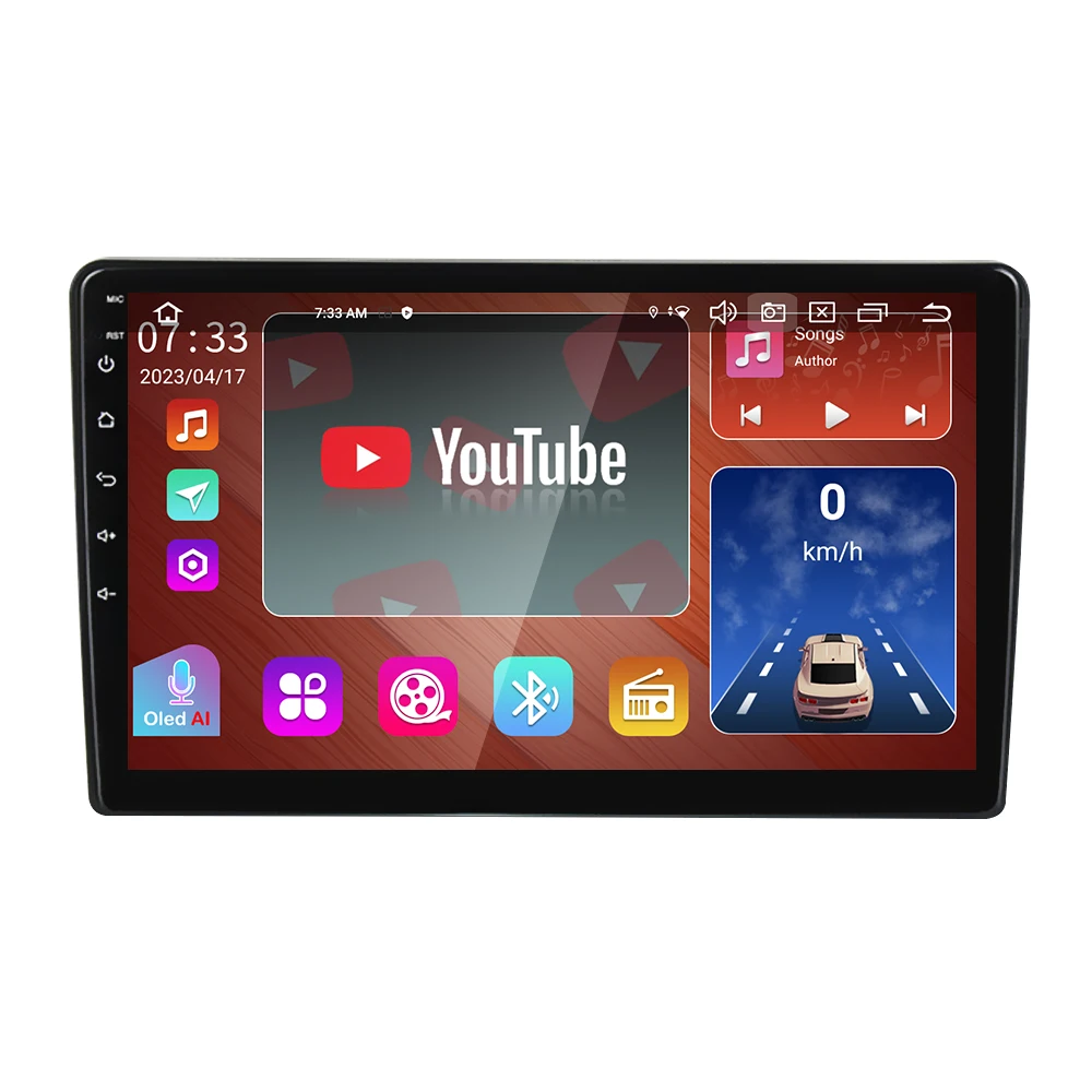 Android carplay screen Auto Electronics Car Radio Audio ZQ6762 BT Carplay Fan GPS Navigation 2 Din Car DVD Player