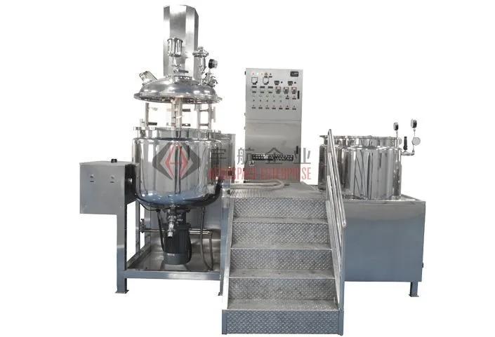 500L Factory Price Large Capacity Vasline Mixing Tank Vacuum Moisturizing Face Cream Making Machine Clay Masque Homogenizer