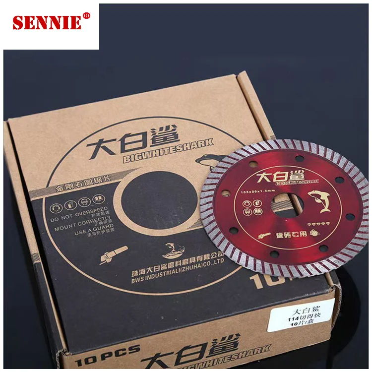 Ultra-Thin 4 Inch Ceramic Tile Cutting Saw Blade Dry and Wet Rock Board Diamond Circular Shape Steel and Plastic Material