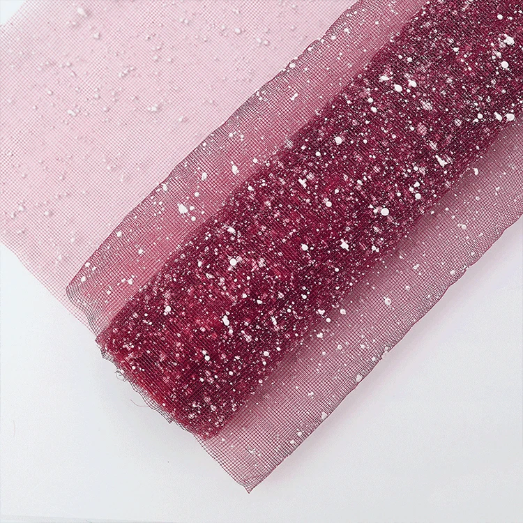 Hot sale of snow dot yarn 21-inch flower packing gauze for optimal quality and quality assurance gift flower mesh