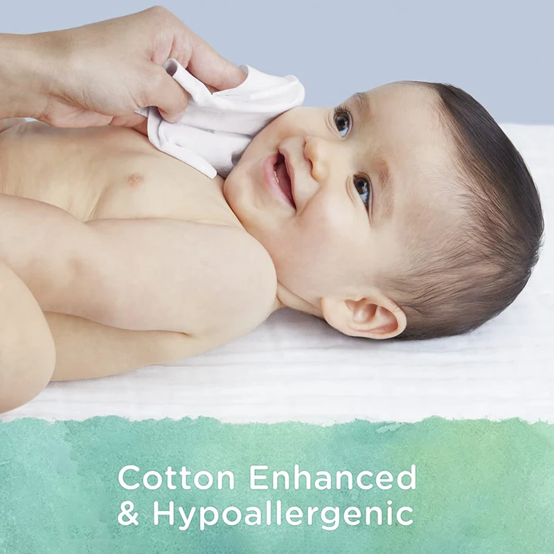 100% Bamboo Natural Fabric Biodegradable baby wet wipes organic baby wipes