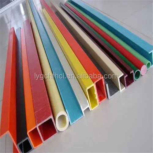 Corrosion Resistance GRP or FRP Structural Pultruded Profiles Fiberglass Construction Accessories