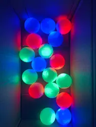 Factory Wholesale High Quality Custom Logo Printing Night Light Up Glow Electronic Led Golf Ball