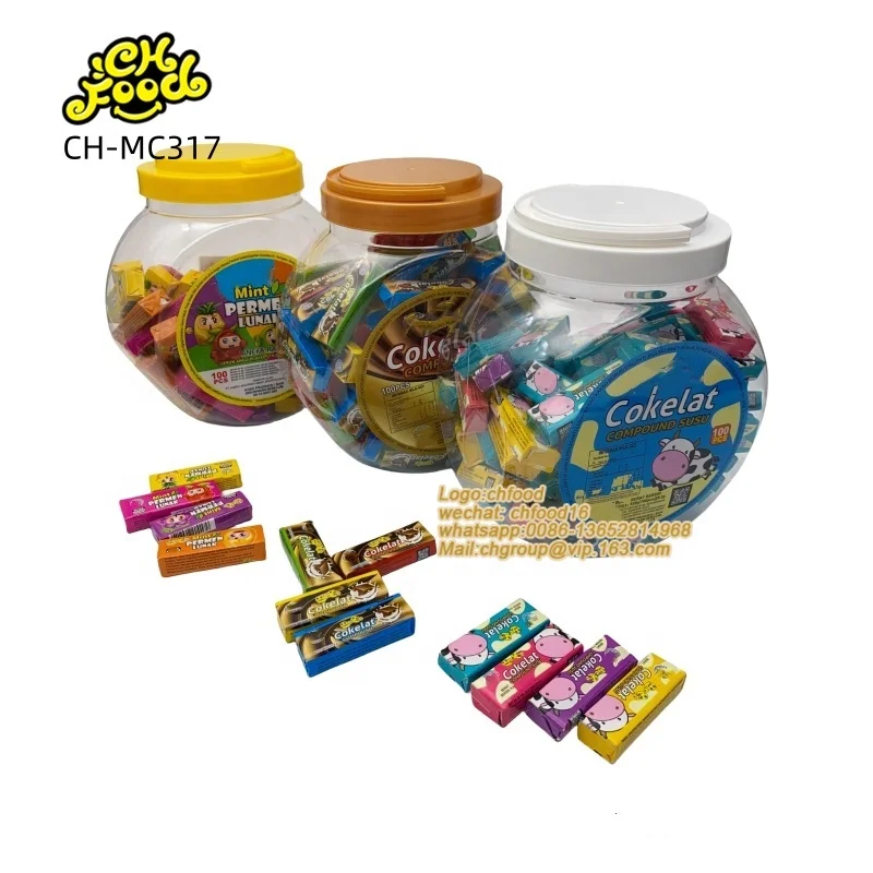 Mint Fruit Chocolate Flavor Chewing Milk Candy