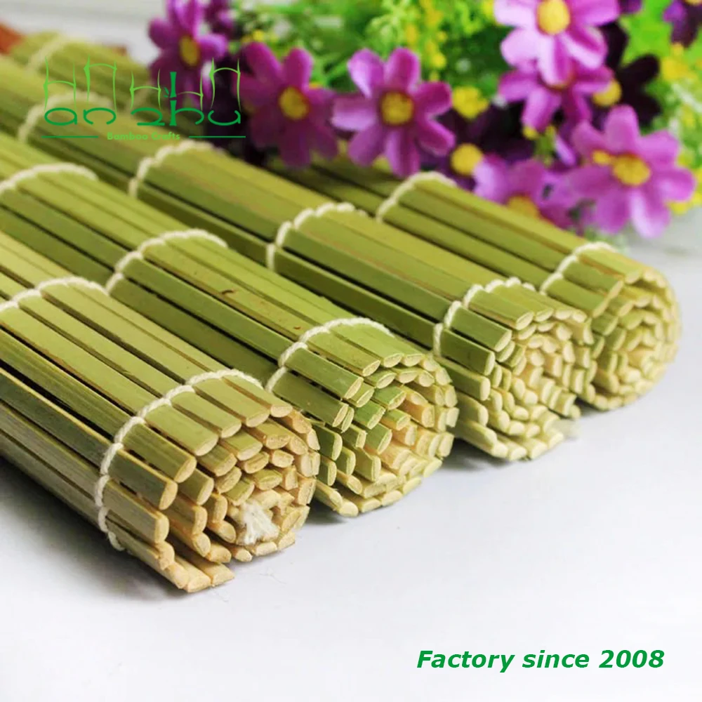 Factory supplied wholesale low price 24*24cm rolling bamboo mats for sushi