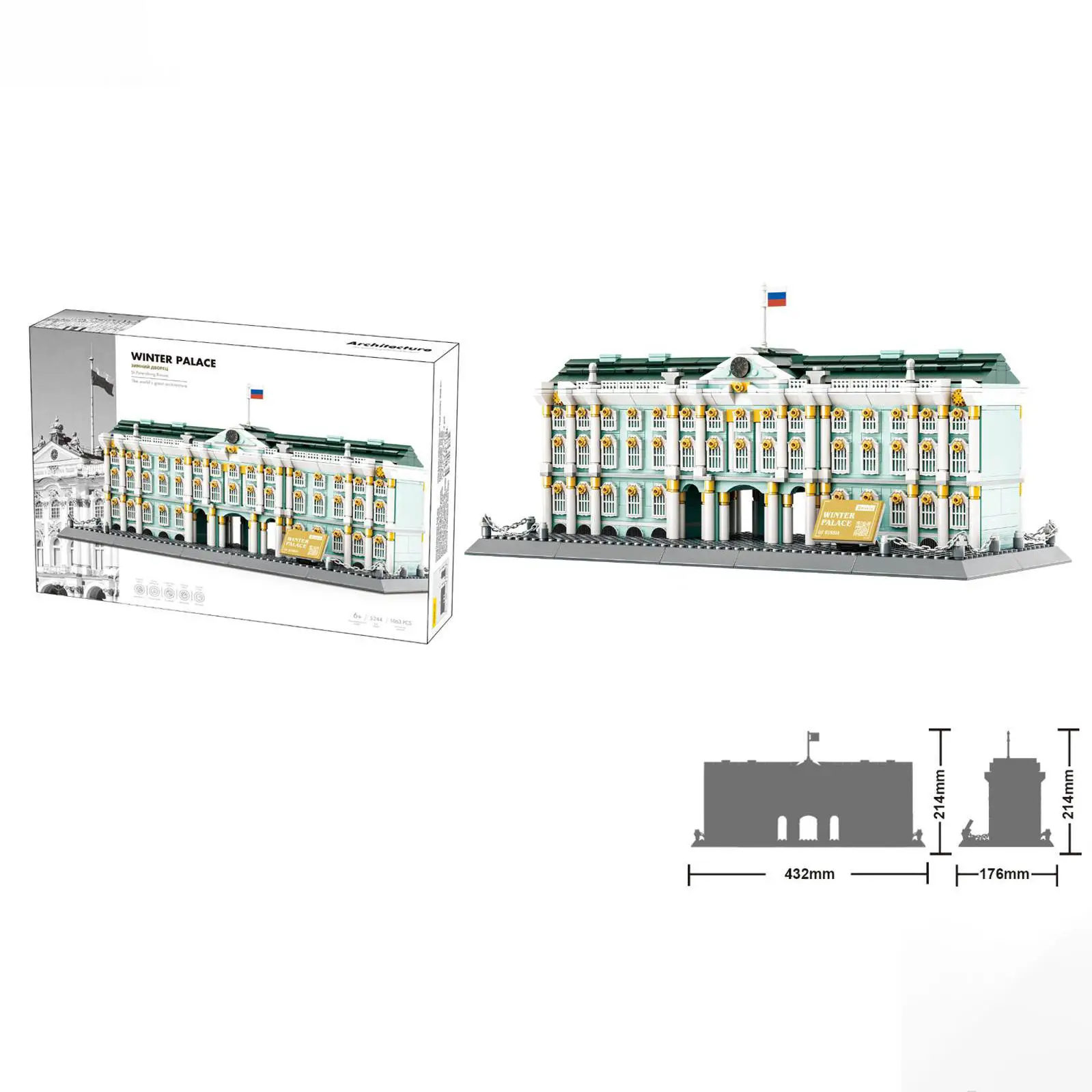 Saint Petersburg Building Block Set -Winter Palace Architecture
