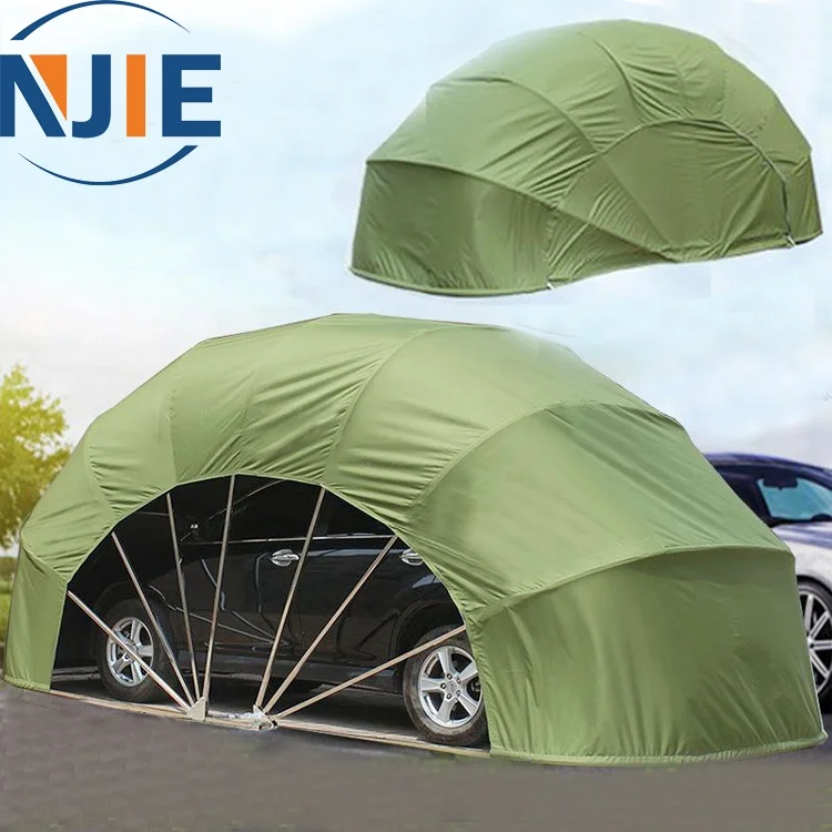 Hot selling Portable Retractable Outdoor Steel Structure Customized Folding Car Parking tent