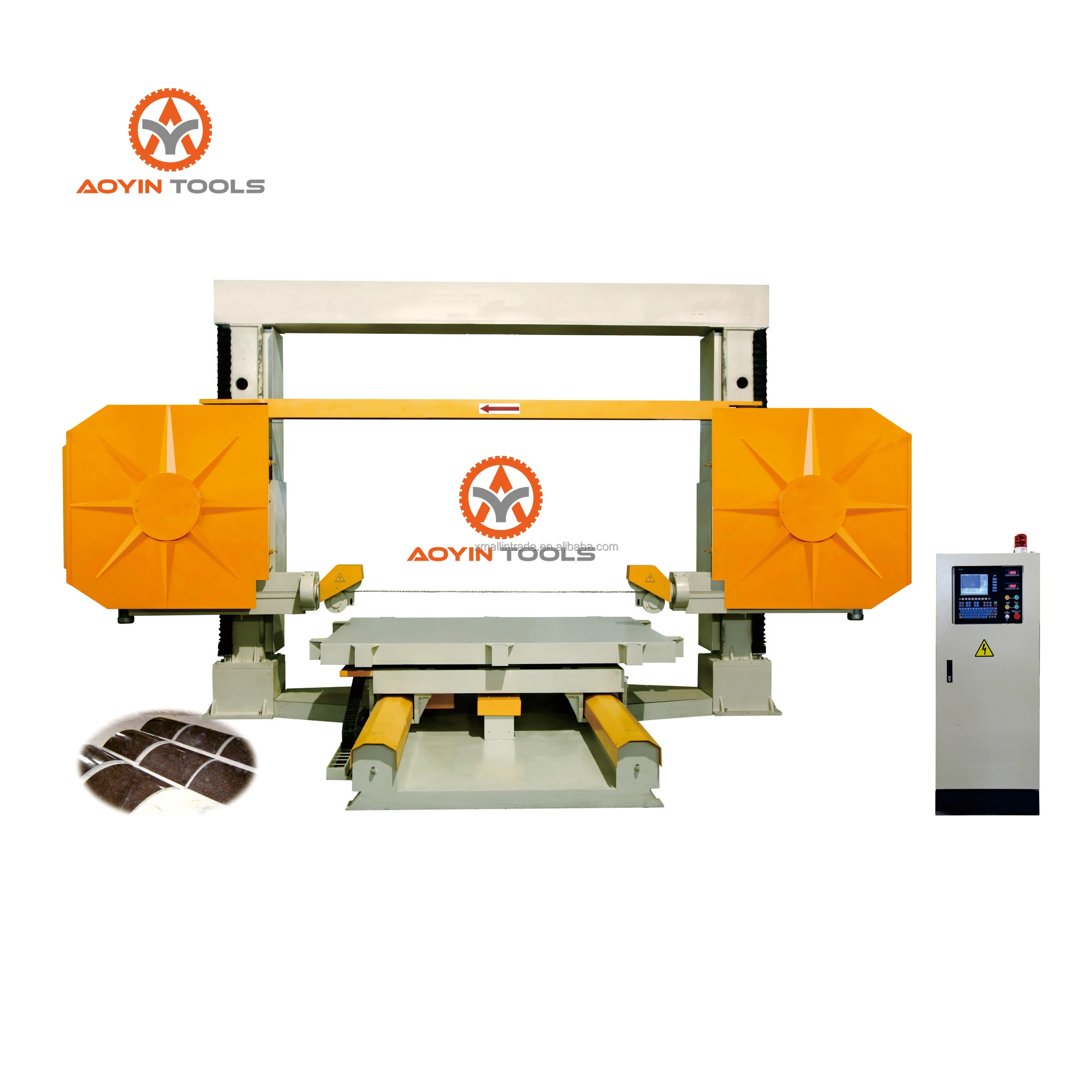 Премиум Многофункциональный 2200-5A 5 Axis CNC Алмазная канатная пила для резки гранита мрамора каменный блок формируя автомат